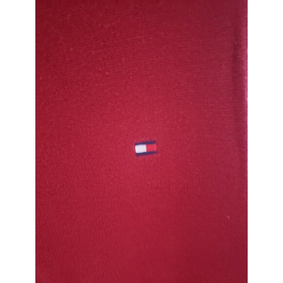 Tommy Hilfiger Vintage Vest Sweater Pullover No Sleeves Red Size Medium - Picture 3 of 4